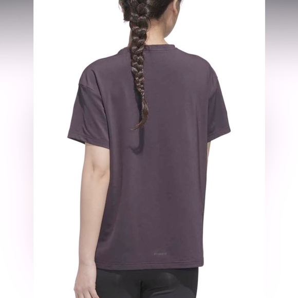Adidas Women's Dark Purple Short Sleeve Tee - Picture 3 of 7